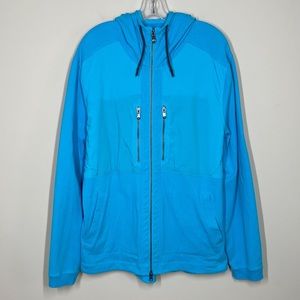 Lululemon Blue Dispatch Hoodie Zip Up Jacket Mens